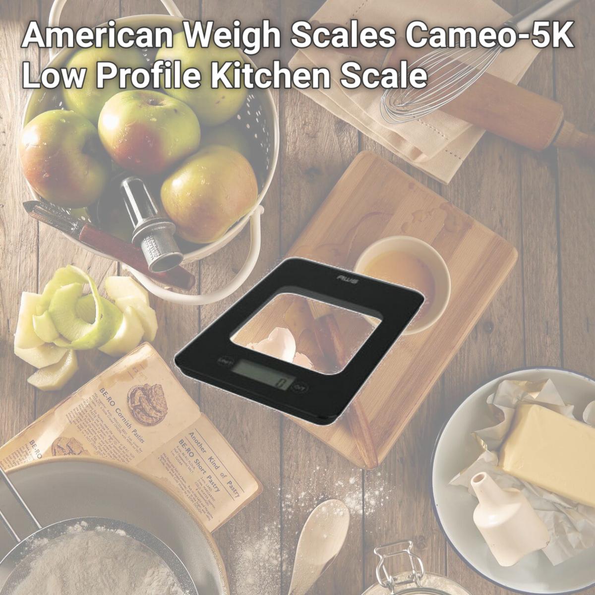 Picture of American Weigh Scales Cameo-5K Low Profile Kitchen Scale