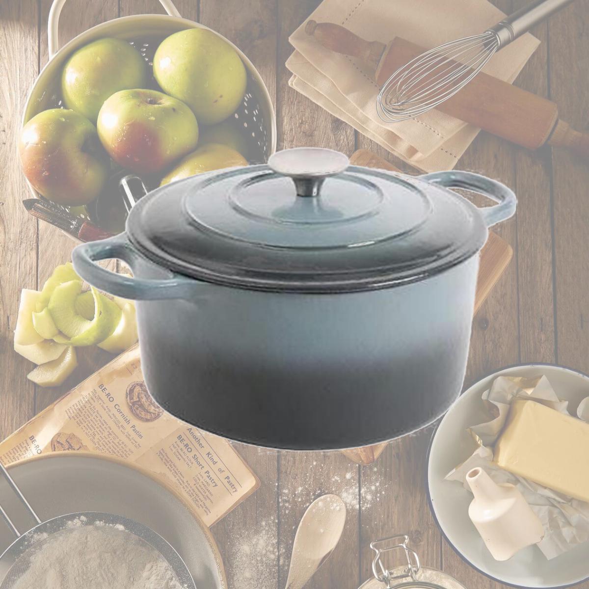 Picture of Gibson 69140.02 5 qt CrockPot Dutch Oven, Grey