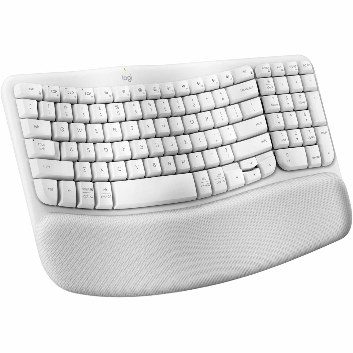 UPC 097855191373 product image for Logitech 920-012275 Wireless Wave Keys Keyboard, Off White | upcitemdb.com