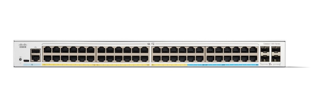 Cisco Catalyst C1300-48MGP-4X network switch Managed L2/L3 Gigabit Ethernet (10/100/1000) Power over Ethernet (PoE) Grey