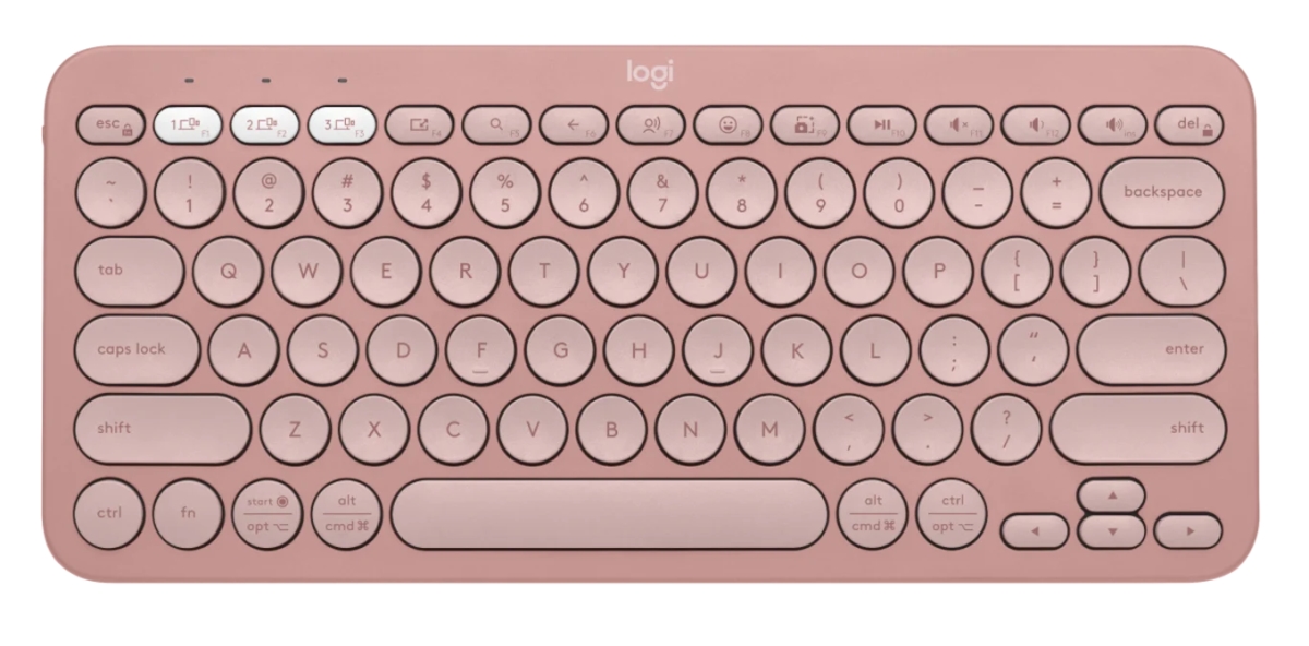 UPC 097855186232 product image for Logitech 920-011777 K380 Pebble Keys 2 Wireless Keyboard, Tonal Rose | upcitemdb.com