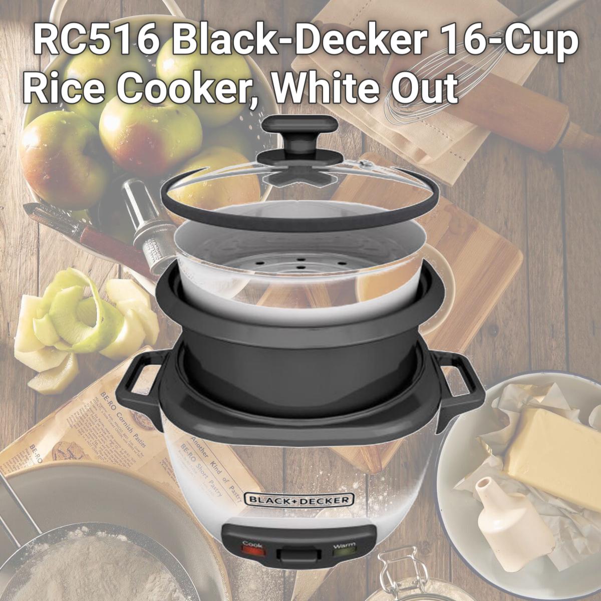 Picture of Applica RC516 Black-Decker 16-Cup Rice Cooker, White Out