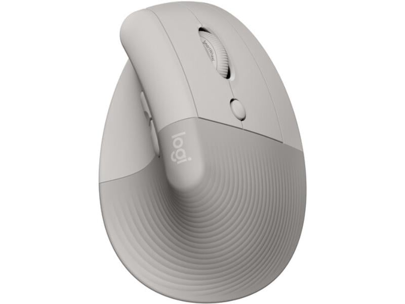 Logitech 910-007663 Lift Vertical Ergonomic Wireless Mouse, Sand Tan & Beige