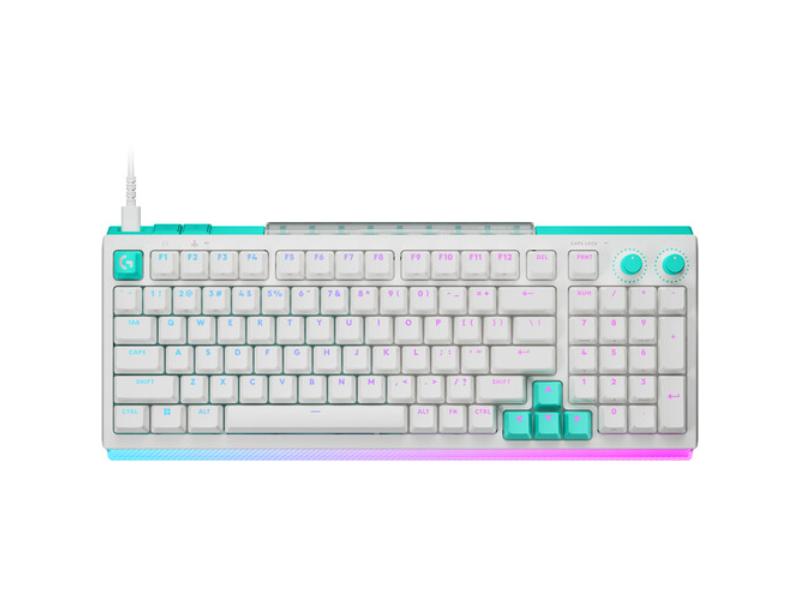 Logitech 920-013997 G512 x 98 Dual Swap Mechanical Keyboard with Linear Switches, White