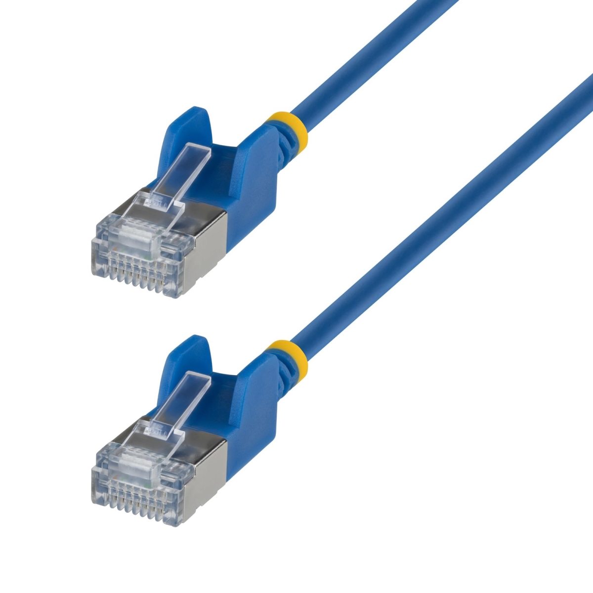 N6APATSTP34BLS-14FT 14 ft. Blue Ultra Slim CAT6a Ethernet Cable with 34AWG Slim RJ45 Patch Cord