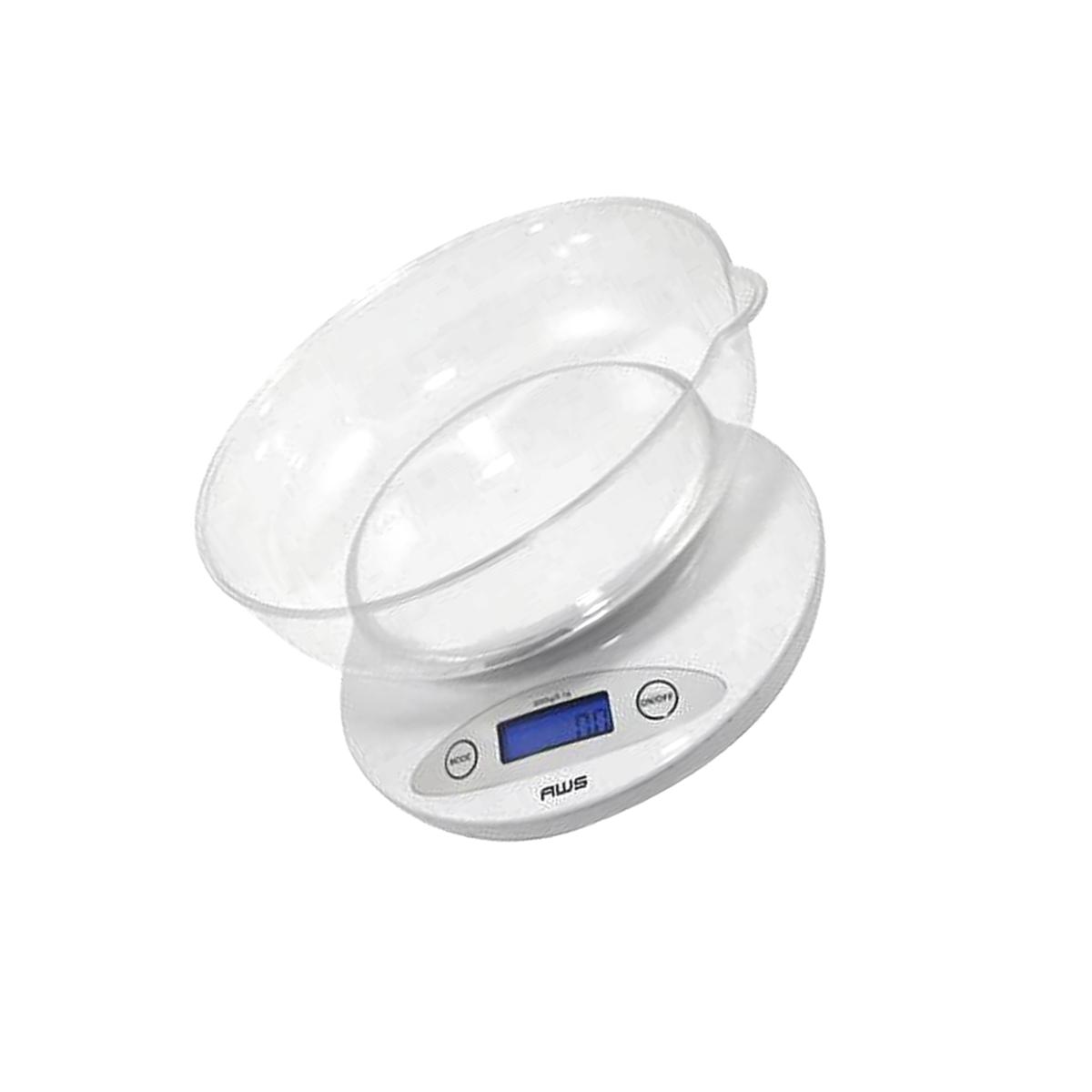 Picture of American Weigh Scales 2KBOWL-WT 2000 gal Capacity Digital Kitchen Scale - White