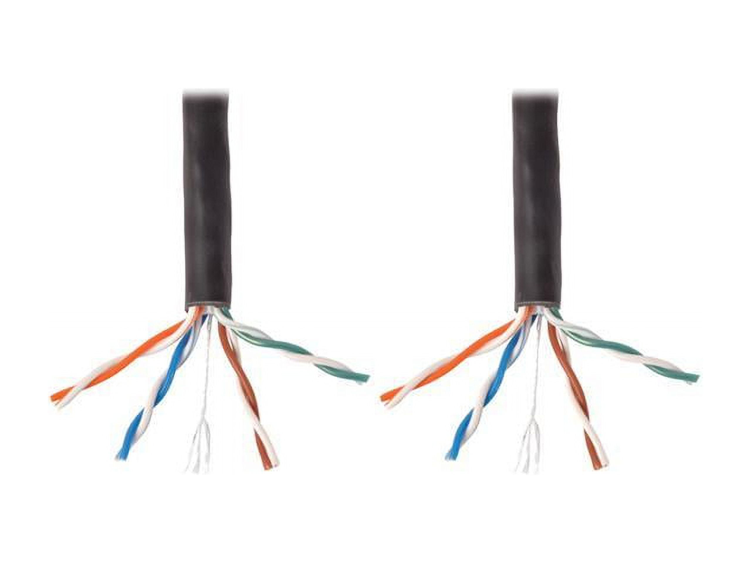 Tripp Lite N222-01K-BK 1000 ft. Cat6 Gigabit Bulk Solid-Core PVC Cable, Black