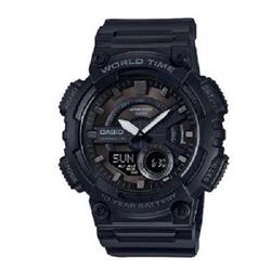 Aeq110w-1bv Black Analog Digital Watch