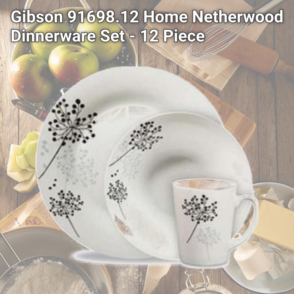 Picture of Gibson 91698.12 Home Netherwood Dinnerware Set - 12 Piece