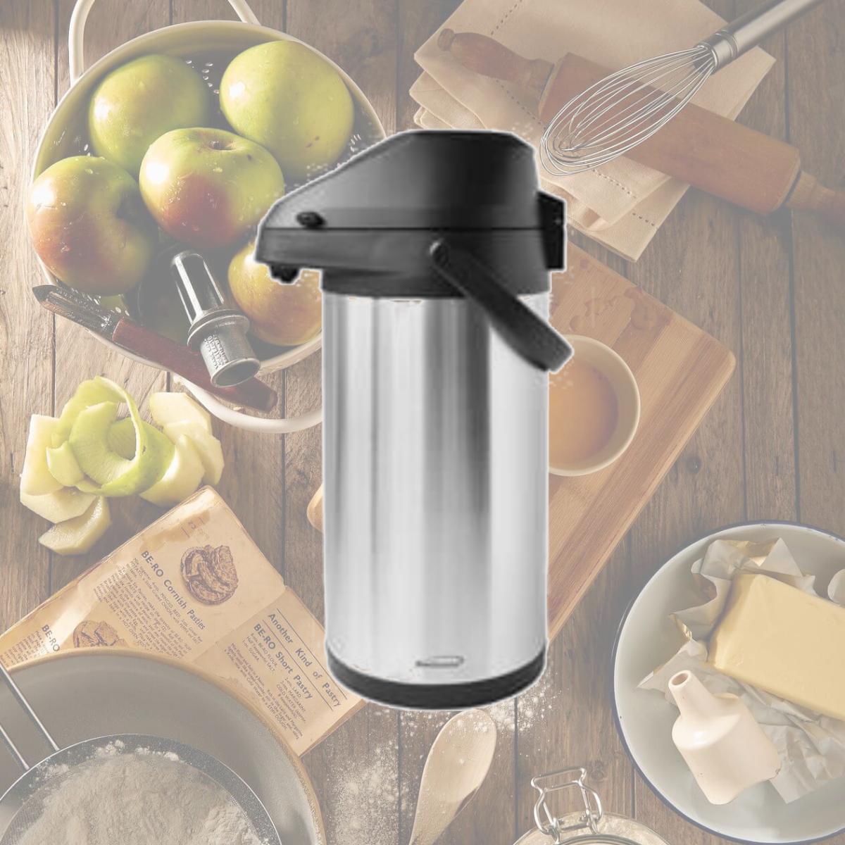 Picture of Brentwood CTSA-3500 Airpot Hot & Cold Drink Dispenser, Stainless Steel