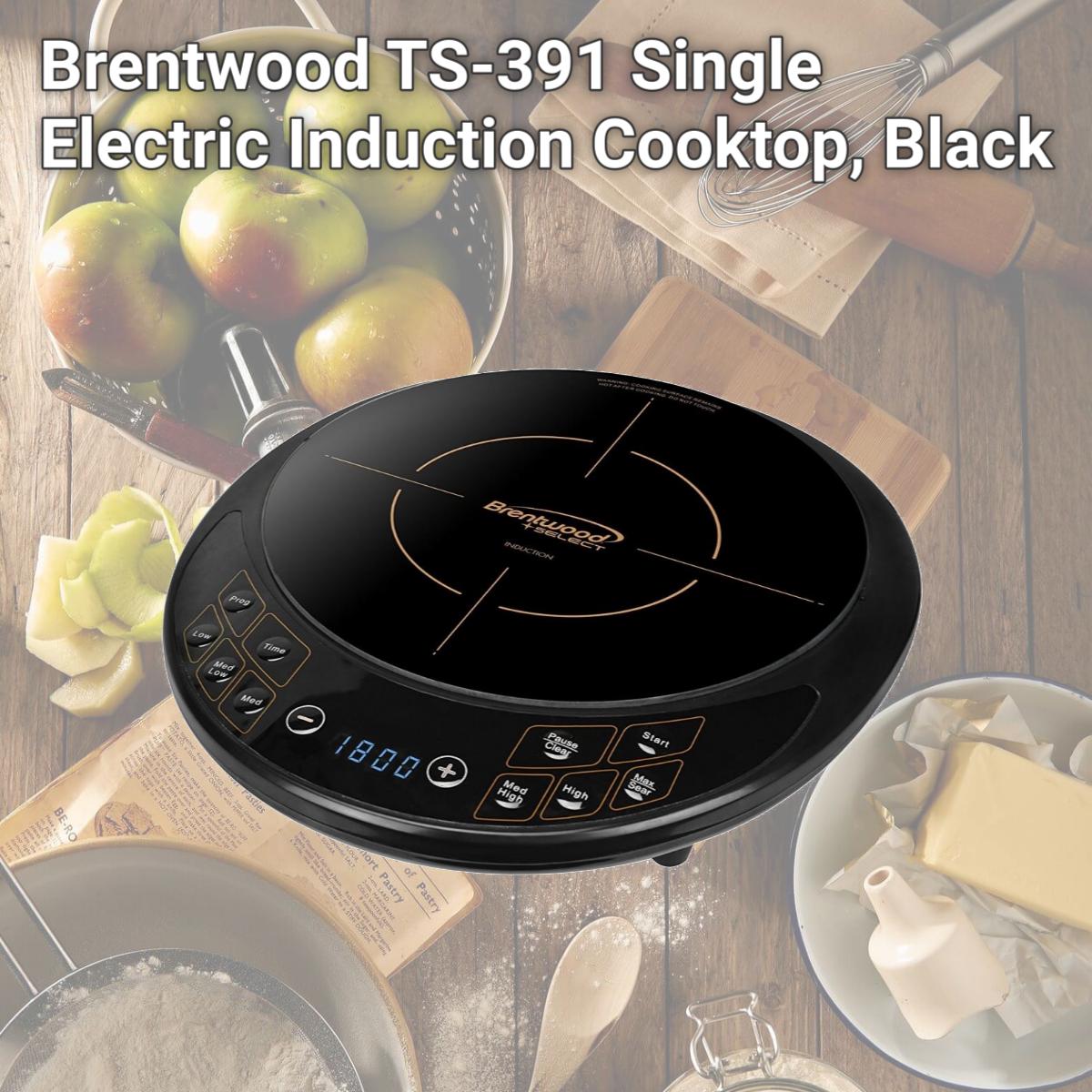 Picture of Brentwood TS-391 Single Electric Induction Cooktop, Black