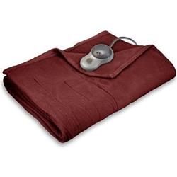 Jarden Bsf9gts-r310-13a00 Quiltd Fleece Heated Blanket Twin, Garnet
