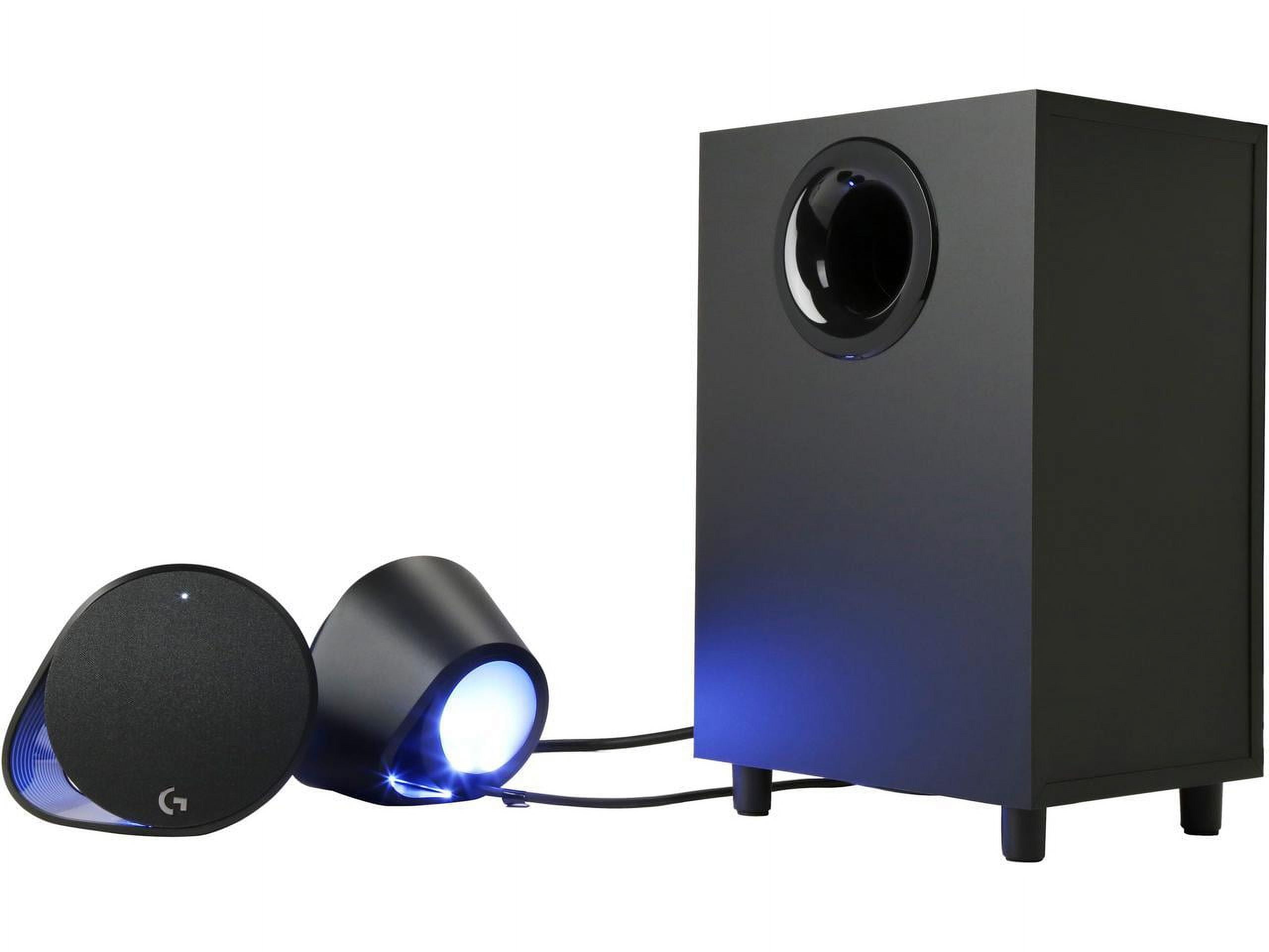 G560 PC Gaming Speakers with Game Driven RGB Lighting, Black