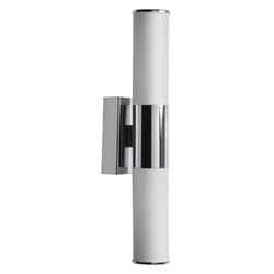 Vld-812w-pc 2 Light Led Wall Sconce, Polished Chrome Finish - White Frosted Glass