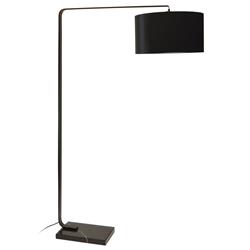 160f-mb 1 Light Incandescent Floor Lamp, Black