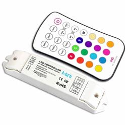 Cb-rgb Radio Frequency Wireless Rgb Controller Kit With 6 Modes Loop For White Led Strip Light, Max 216w For 24v Dc Input