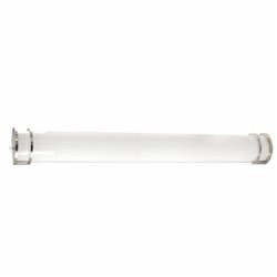 Vld-2349-sc 49 In. 48w Led Vanity With Half Cylinder White Acrylic Diffuser, Satin Chrome