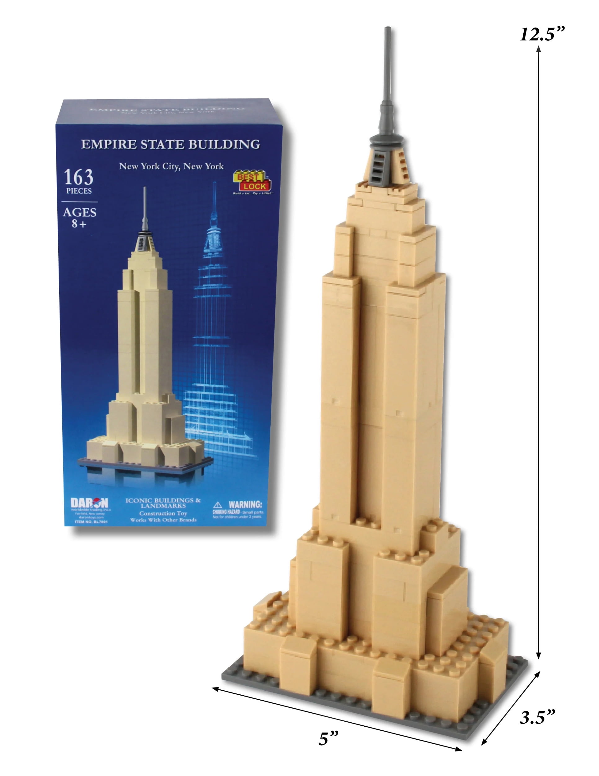 Bl7891 Empire State Building Construction Set, 163 Piece