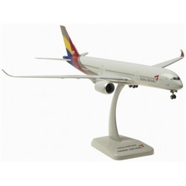 Hogan Wings 1-200 Commercial Models Hg10307g Collectible Airliner Models Asiana A350-900 With Gear, 1-200