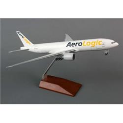 Hogan Wings 1-200 Commercial Models Hgls10 Aerologic 777f With Wood Stand & Gear D-aala, 1-200
