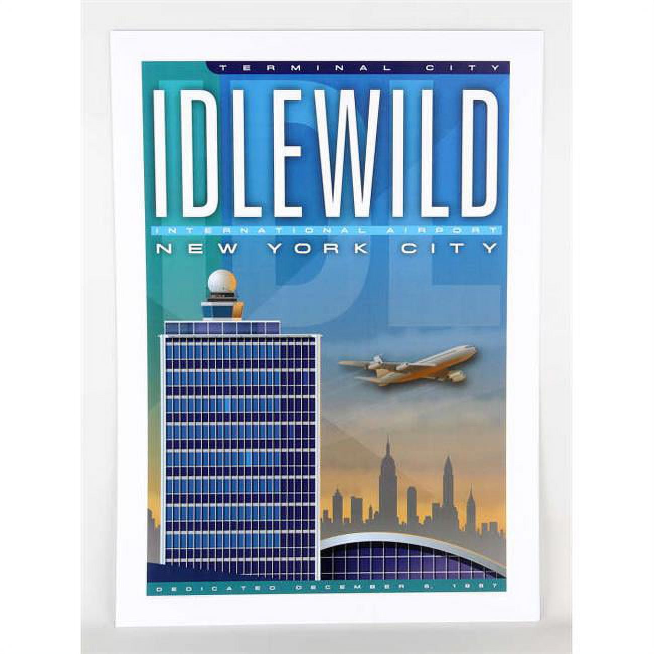 Ja041 14 X 20 In. Idelwild Airport Poster