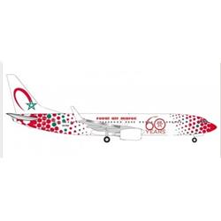 He531153 1 Isto 500 Royal Air Maroc Boeing 737-800 60th Anniversary Model Planes
