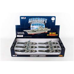 Diecast Pullbacks Pmt1601 6 Piece Aircraft Carrier Pullback Counter Display