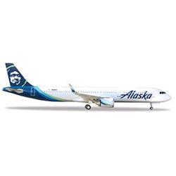 1-500 Airlines Airbus Alaska A321neo Pre-built Aircraft