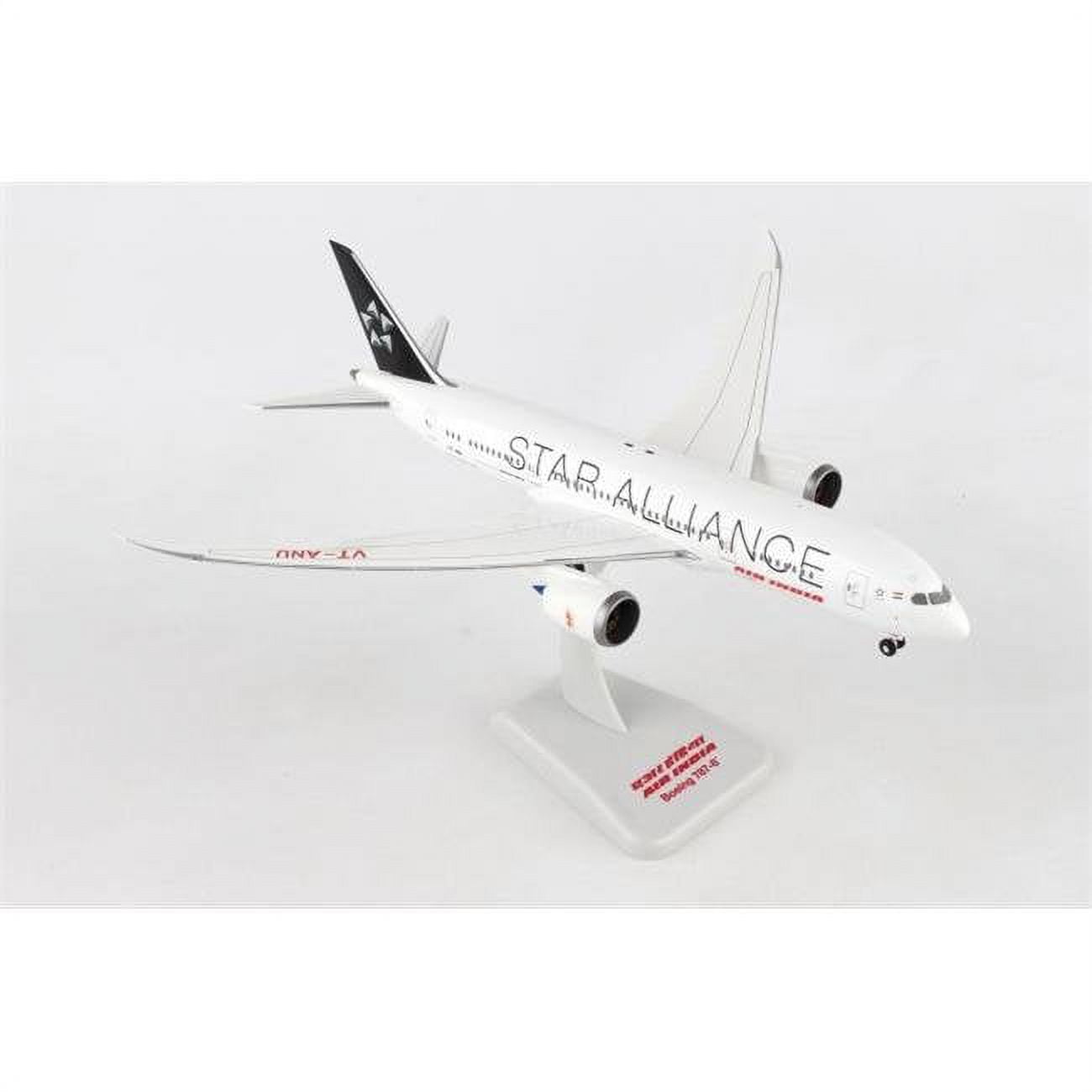 Hogan Wings Hg10284g Air India 787-8 1-200 With Gear No Stand Star Alliance Airplane Model