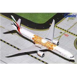 Gemini Jets Gj1816 Emirates Boeing 777-300er Scale 1 By 400 Orange Expo 2020 Reg No. A6-epo