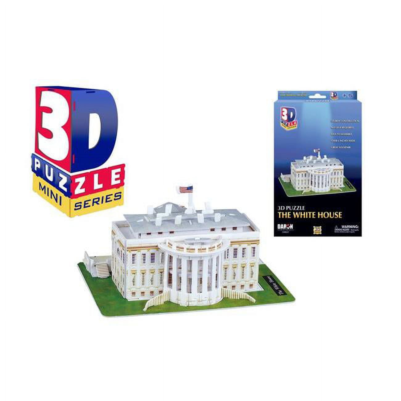 Chb257 Mini White House 3d Puzzle - 35 Piece