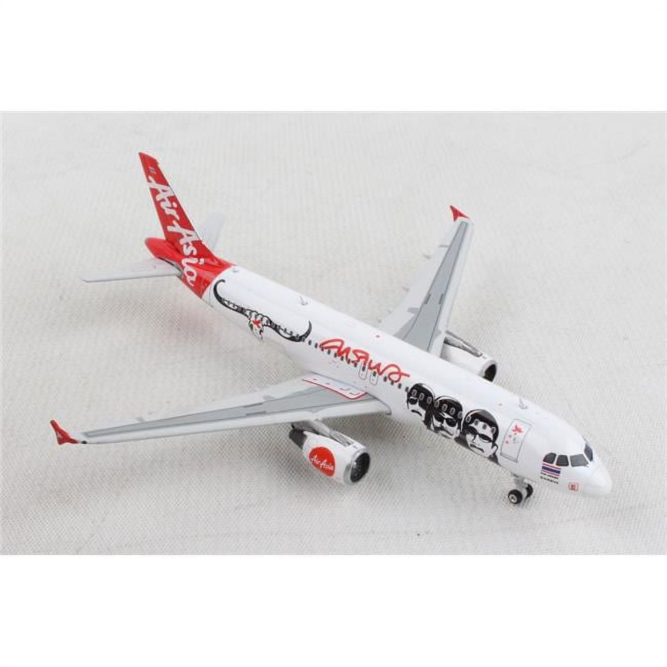 Ph1872 1 By 400 Scale Thai Air Asia A320 Registration No.hs-abj Carabao Concert Model Airplane