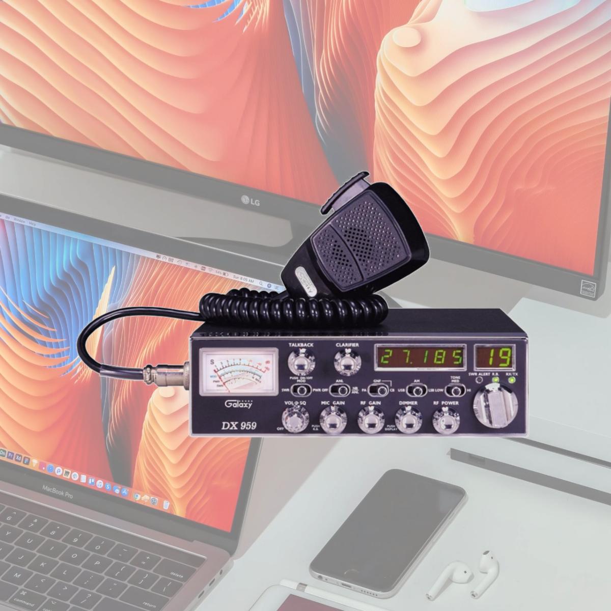 Picture of Galaxy DX959B Channel AM & SSB Mobile CB Radio with Blue LED Display