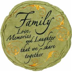 12946 9 Family Stepping Stone - Resin