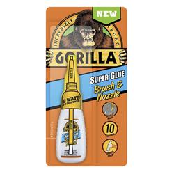 Gorilla 7510101 0.35 Oz Super Glue Brush & Nozzle