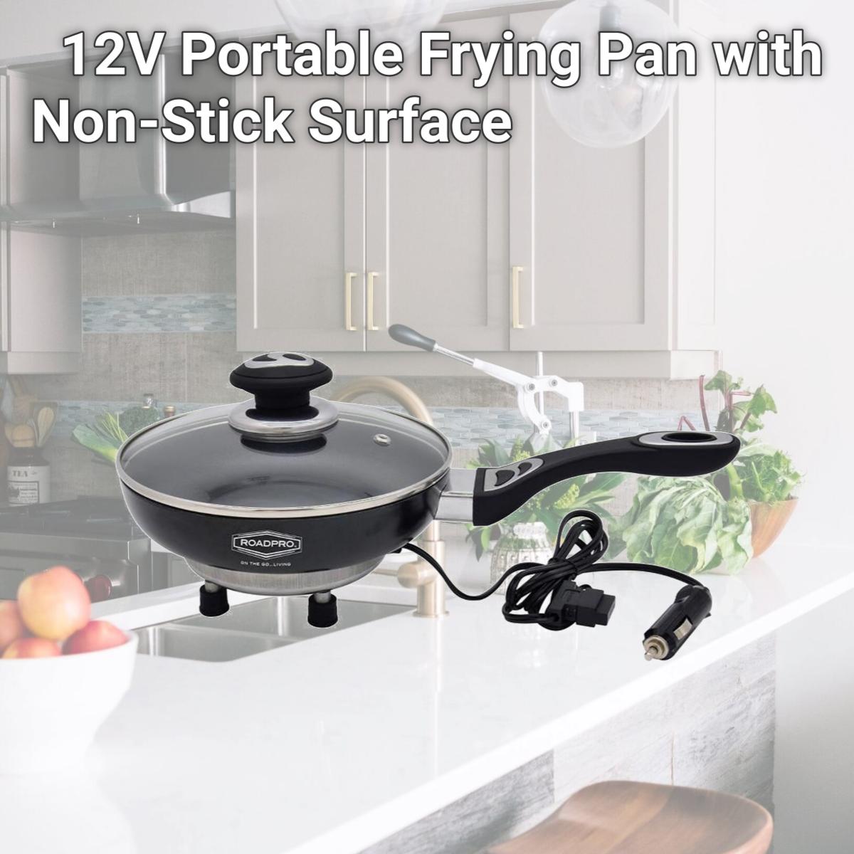 Picture of RoadPro RPFP335NS 12V Portable Frying Pan with Non-Stick Surface