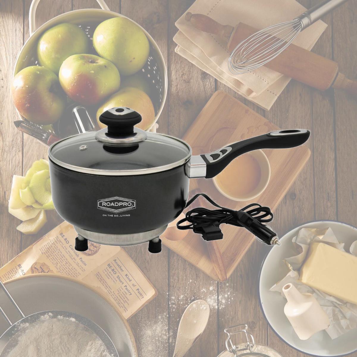 Picture of RoadPro RPSP225NS 12V Portable Sauce Pan with Non-Stick Surface