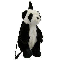 952714 14 In. Panda Backpack - Black & White