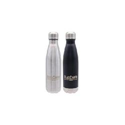 Bco16ozpdq 16 Oz 8 Piece Pdq Water Bottle With Twist Lid - Silver & Black