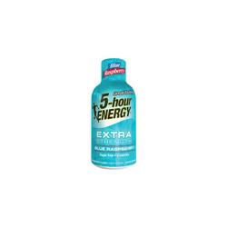 5 Hour Energy 761247 1.93 Oz Extra Strength Energy Shot, Blue Raspberry - Pack Of 4