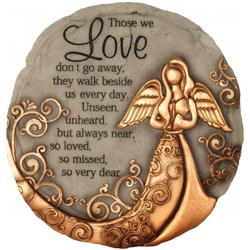 13260 9 In. Stepping Stone - Bronze Angel