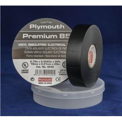 Accurate Terminals 4240a 0.75 X 66 Ft. 1 Core Plastic Can Premium No. 85 Tape, Black
