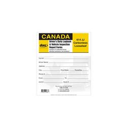 614jj Drivers Daily Carbonless Looseleaf Logbook With Dvir For Canada