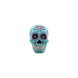 P7541912 Skull With Teal Day Of The Dead Design