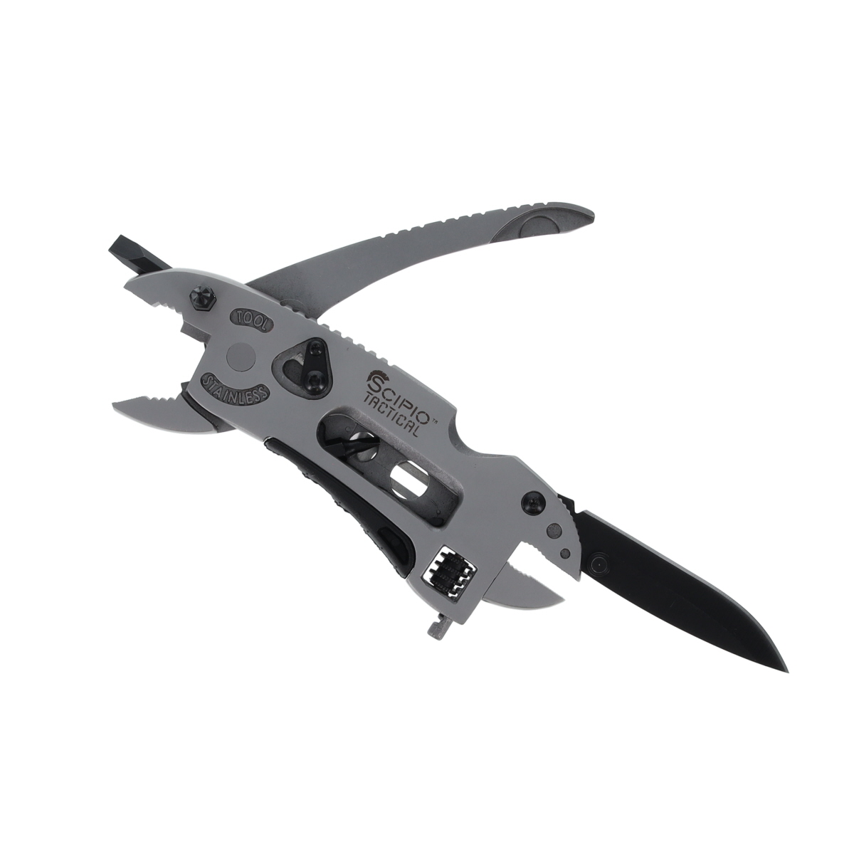 FCC0020 Ranch Hand Multi-Tool Pocket Knife - 2.75 in. Blade - Pliers & Adjustable Wrench - Silver