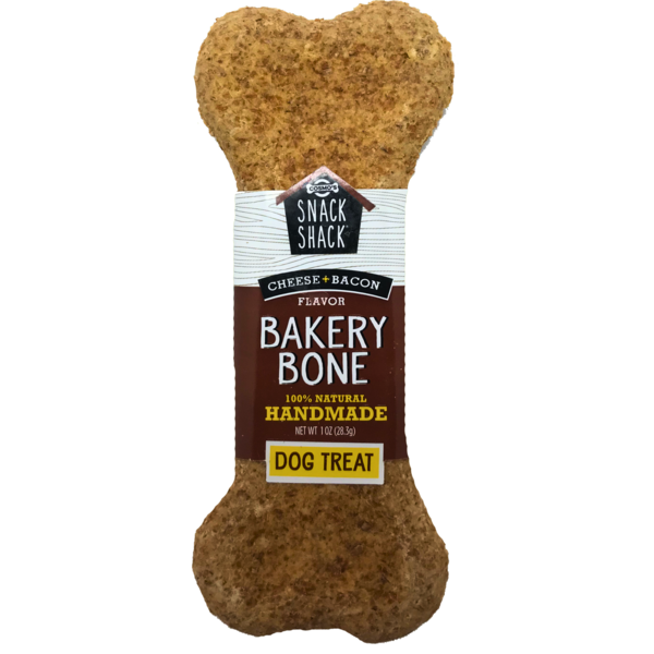 CHZBONECHSBAC 1 oz Each Cheese & Bacon Bakery Bone Dog Treat - 24 Count