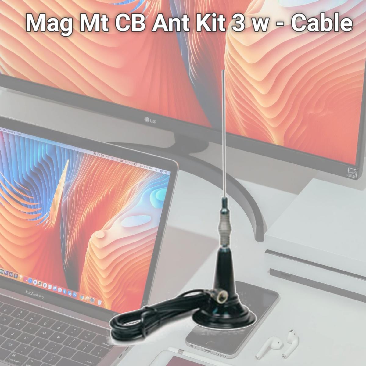 Picture of Roadpro RP-707 Mag Mt CB Ant Kit 3 w - Cable