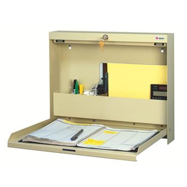 Datum Storage Ww-101chsc Non Locking Wall Write Mounted Desk With Chart Holder & Self Closing Door