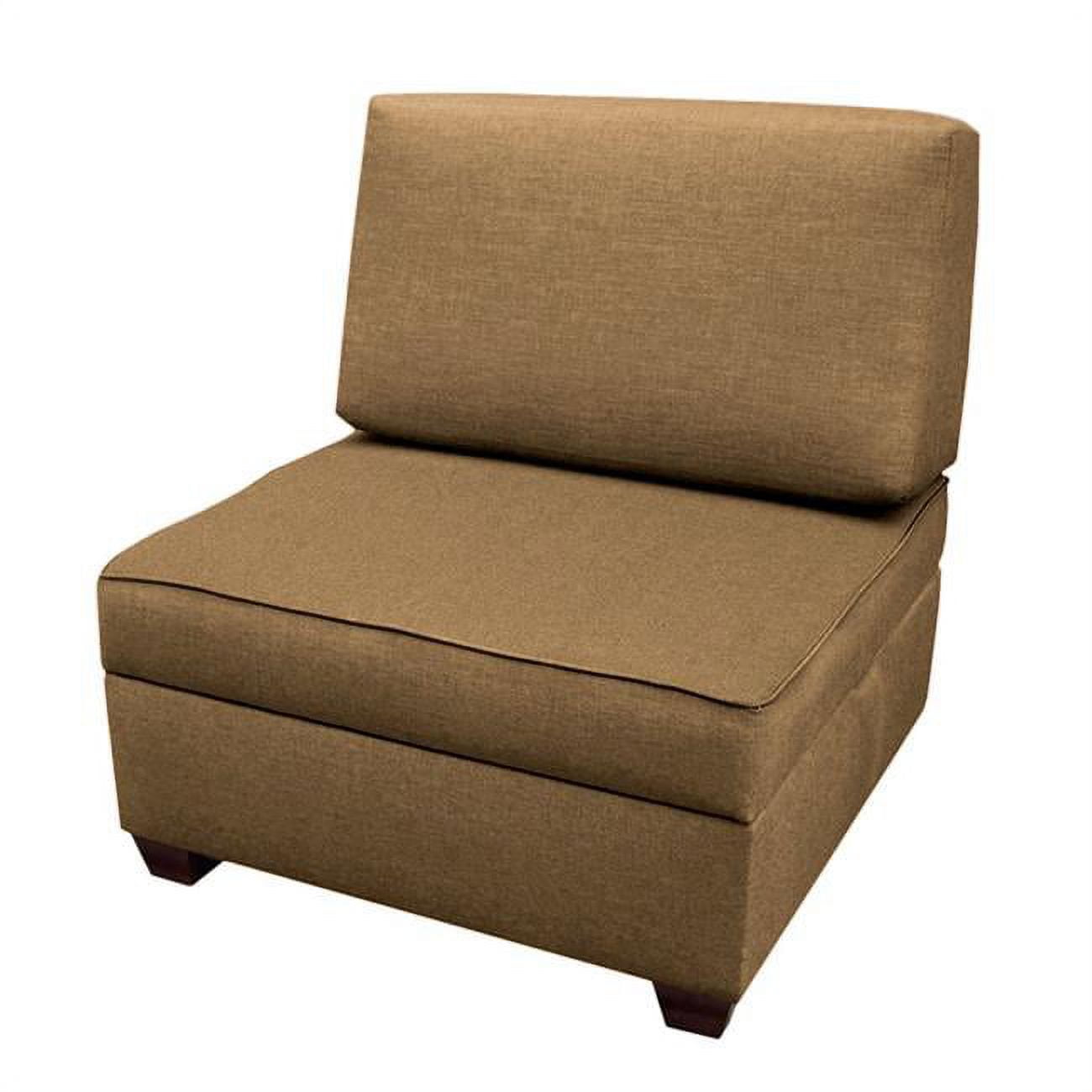 Mfch30-bs 30 In. Chair Plus 1 Bs Storage Ottomans - Mocha