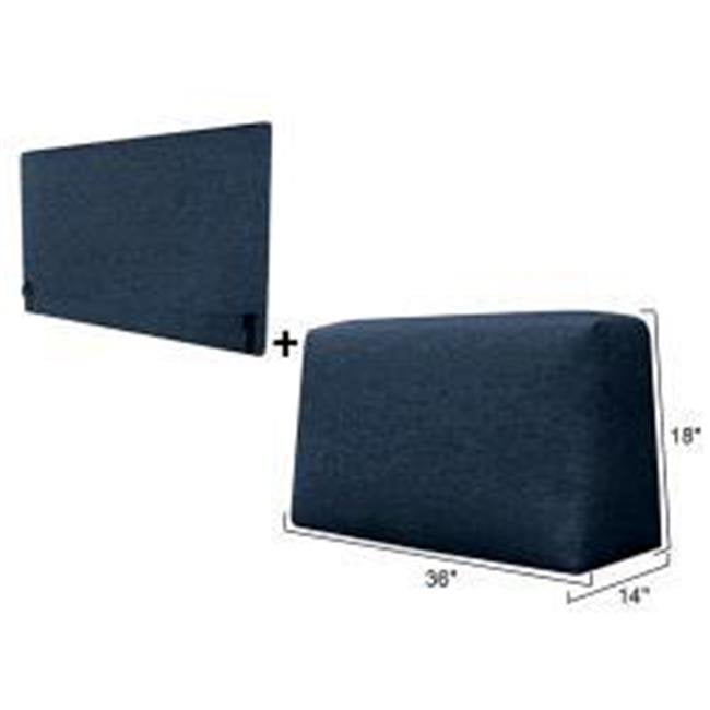 Sbbs-az Sofa Back Pillow & Back Support Package - Blue